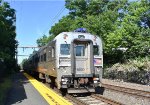 NJT Train # 409 departing the depot with a three car set powered by an ALP-45DP 